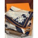 New Hermes four seasons king of the coronation 140  140cm, double-sided same color printing, high-end heavyweight silk cashmere fabric, front and back effect is the same, 70% cashmere   30% silk, two colors in stock!A li