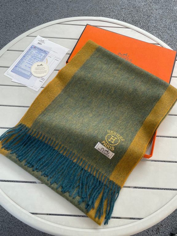 .  Hermes - Hermes Women's Colorblocking Cashmere Scarf  Heavily Recommended  100% top quality cashmere material  Very warm  Soft and skin-friendly, not tie the neck Classic two-sided design, one scarf two styles   Boys 