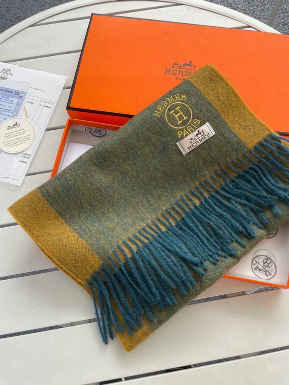 .  Hermes - Hermes Women's Colorblocking Cashmere Scarf  Heavily Recommended  100% top quality cashmere material  Very warm  Soft and skin-friendly, not tie the neck Classic two-sided design, one scarf two styles   Boys 