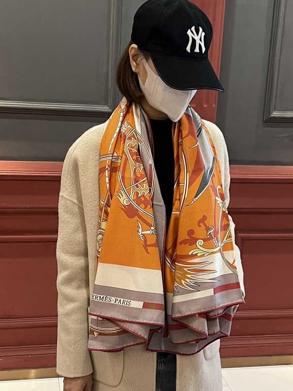 Price Cashmere new    Buy all say good-looking   Recommended  Double-sided the same color cashmere square scarf, top craftsmanship super value   Hermes counter models    three-dimensional presentation of the pattern patt