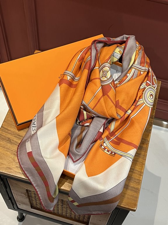 Price Cashmere new    Buy all say good-looking   Recommended  Double-sided the same color cashmere square scarf, top craftsmanship super value   Hermes counter models    three-dimensional presentation of the pattern patt