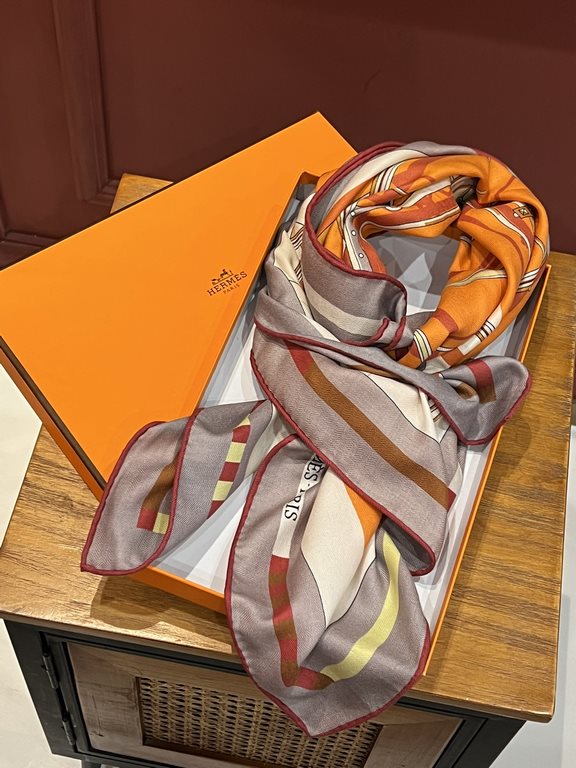 Price Cashmere new    Buy all say good-looking   Recommended  Double-sided the same color cashmere square scarf, top craftsmanship super value   Hermes counter models    three-dimensional presentation of the pattern patt