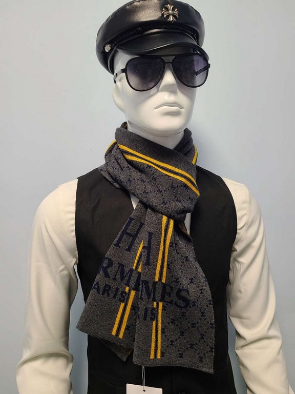 Special   counter synchronization   Hermes   men's winter boutique listing    Material 100% knitted wool   new technology soft and smooth Specification 180  30   quality is beautiful   men and women   Exclusive physical 