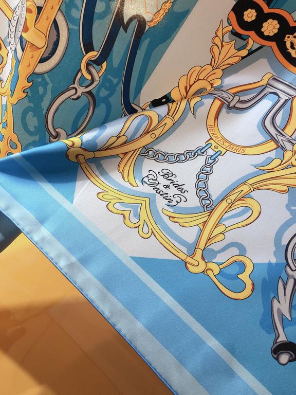 SHMS2321 ORIGINAL ORIGINAL HERMES [Reins and Fate] 90cm Silk Square Scarf  Have you ever heard of Clotho, Lachesis and AtroPos They are the three sisters of fate in Greek mythology, in charge of the thread of life, the d