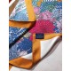 SHMS2301 First come, first served  Hermès [Fluttering Flower Clothes] 90cm Silk Square Scarf  Spring is in the air, and a stallion rises up with its hooves raised in a proud manner, just like the muse, Flora, the Goddess