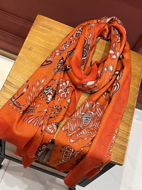 The price will shine bright scarf Hermes counter synchronization buy said good-looking cashmere printing   recommended   top technology value   Hermes counter pop models    cashmere square scarf   three-dimensional rende