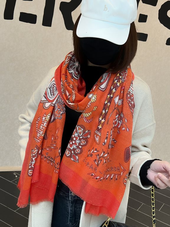 The price will shine bright scarf Hermes counter synchronization buy said good-looking cashmere printing   recommended   top technology value   Hermes counter pop models    cashmere square scarf   three-dimensional rende