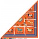 RHMS2286 Hermes [Stallion draped] velvet large triangle scarf, counter synchronization! Leather waterle neatly outlines the steeds, each draped in a shuma blanket labeled with the monogrammed combination of the owner's n