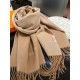 PriceHERMES   Hermes 2023 Paris fashion show business men and women universal double-sided cashmere shawl   OEM selected the best ultra-fine cashmere fibers for hand combing time-consuming and labor-intensive, and then s