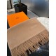 PriceHERMES   Hermes 2023 Paris fashion show business men and women universal double-sided cashmere shawl   OEM selected the best ultra-fine cashmere fibers for hand combing time-consuming and labor-intensive, and then s