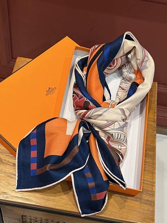 Price Cashmere new    Buy all say good-looking   Recommended  Double-sided the same color cashmere square scarf, top craftsmanship super value   Hermes counter models    three-dimensional presentation of the pattern patt