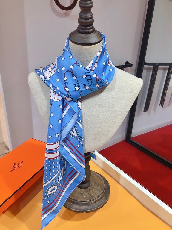 SHMS2160 Original Hermès [gorgeous bridle 】90cm silk square scarf, since Hugo Grygkar created this pattern in 1957, it has been constantly reinterpreted and reborn from it. This iconic Hermès design can be transformed in