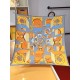 SHMS2326 ORIGINAL HERMES [JUMPING SPRINGS] 90cm Silk Square Scarf  This is a bold interpretation of the classic spring motif, with all the decorative details of the carriage - bees, Knights of the Grand Cross of the Legi