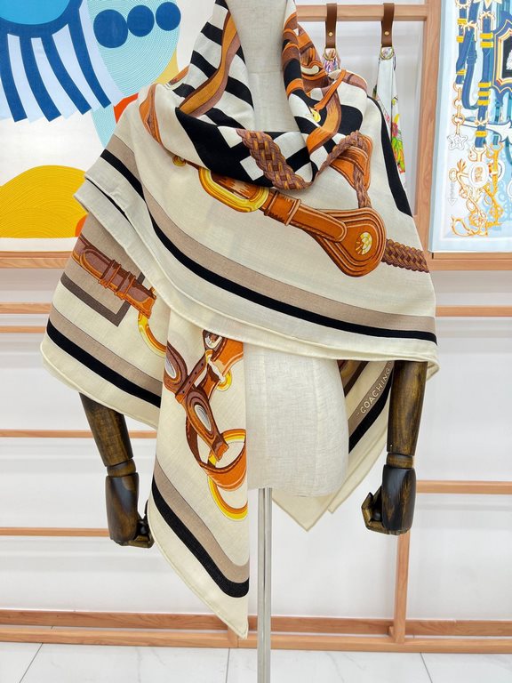 [Both sides of the same color] Extreme Hermes Hall of Fame Royal Recommended   best quality, beautiful fried Oh ~ [training collection square scarf] a total of three colors. High-end velvet square scarf   simple and fait