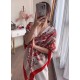 Price Hermes ~ autumn and winter with a good tool   top double-sided same color version of silk cashmere shawl! 1条等于2条】One shawl is equal to two】Eye-catching wonderful, pattern and color matching are super like, another 