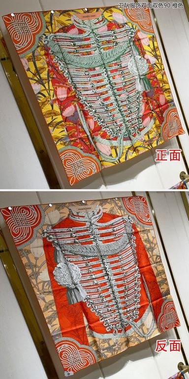 priceHigh-end customization   Buy all say good-looking   Recommended   [Guard Clothing double-sided two-color 90] silk square scarf, the top craftsmanship is super value   Hermes counter models    three-dimensional prese