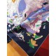 SHMS2278 Hermes [My Everything Among the Clouds] 90cm Silk Square Scarf, Is that a fish with butterfly wings Is that a carrot growing in the sky The two rabbits discuss these questions passionately, surrounded by a spiri