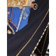 RHMS2279 Hermes [La Reale] velvet large tricot scarf, counter synchronization! The carved-beam stern is the main exhibit at the National Naval Museum in Paris. With its elegant lines and ornate decorative carvings, this 