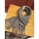 HERMFS [Hermes] Paris fashion show double-sided cashmere scarf! Using fine cashmere from the Mongolian plateau! The hand is full of fine velvet! The price is absolutely 100% affordable! Excellent embroidery craft! It's a