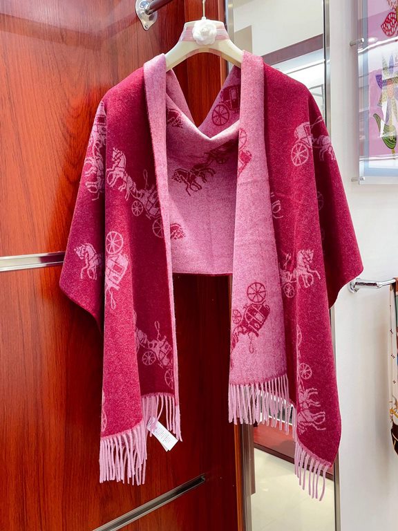 Price       Coach 2023 New Arrivals! The tri-color shawl is so nice too! Not only the value and quality, 97% wool   3% cashmere, feel super soft and comfortable, size 195 x 53cm, the overall width is okay, is a small sha