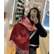 Price       Coach 2023 New Arrivals! The tri-color shawl is so nice too! Not only the value and quality, 97% wool   3% cashmere, feel super soft and comfortable, size 195 x 53cm, the overall width is okay, is a small sha