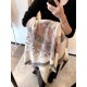 [Z-HER-2042] 140 square scarf double-sided with     autumn and winter new [140 velvet square scarf, double-sided with the same color] top craft super value   (Hermes Hermes) counter burst models three-dimensional present