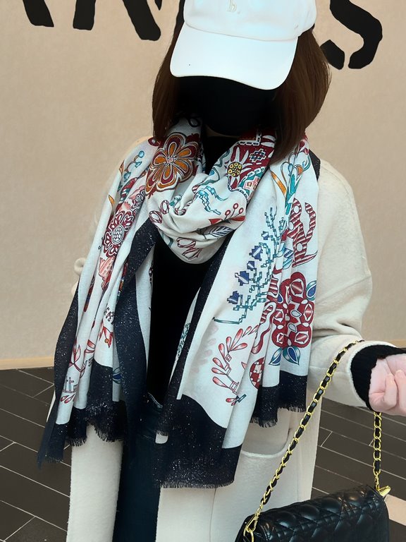 The price will shine bright scarf Hermes counter synchronization buy said good-looking cashmere printing   recommended   top technology value   Hermes counter pop models    cashmere square scarf   three-dimensional rende