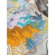 HERMES silk new     bought all say good-looking   Recommended  [Animal Carnival 90] silk small square scarf, the top craft super value   Hermes counter pop    three-dimensional rendering of the pattern pattern in kind of