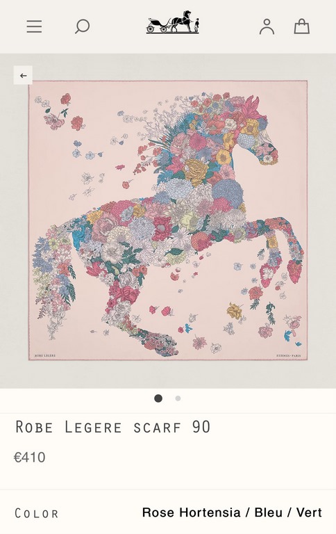 SHMS2275 First come, first served  Hermès' newest [Flora] 90cm silk square scarf  Spring is in the air, and a stallion rises up with hooves raised in a proud manner, just like the muse - Flora, the goddess of flowers, ar