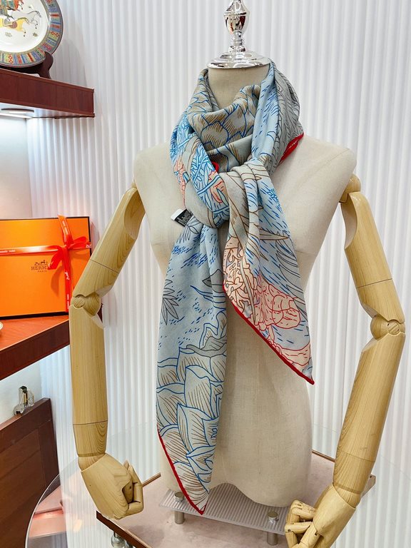 Price  New    HERMES bought all say good-looking   Recommended  [Tropical jungle version of Fubo140] cashmere square scarf, the top technology is super-valuable   Hermès counter explosion    three-dimensional presentatio