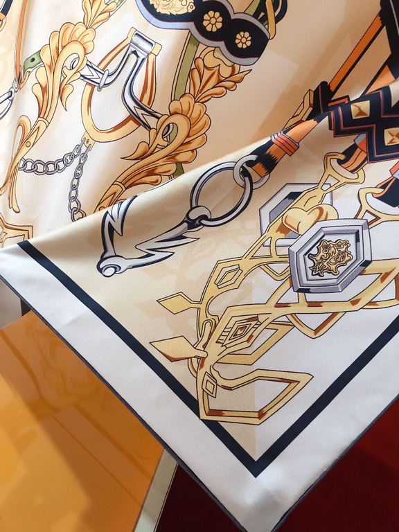 SHMS2325 Hermes [Reins and Fate] 90cm Silk Square Scarf  Have you heard of Clotho, Lachesis and AtroPos They are the three sisters of fate in Greek mythology, in charge of the thread of life, the distribution of destiny 