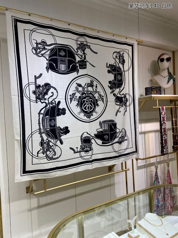 priceBought are said to look good   recommended   [luxury carriage 140] cashmere square scarf, top craftsmanship value   Hermes counter burst models     three-dimensional presentation of the pattern pattern in kind grade