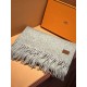 Price Hermes   Paris fashion show business men and women universal double-sided cashmere shawl   OEM perfect selection of the finest ultra-fine cashmere fibers for hand combing process time-consuming and labor-intensive 