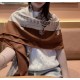 The price of the high definition version [double-sided same color]Hermes Absolute Absolute Son Divine Colorway! Golden Brown Ben Brown   too fragrant!!!] Hermes 21 fallwinter model latest shawl, looks great!!!! Seconds o