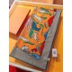 RHMS23115Original Hermès [One Thousand and One Rabbits] 140cm Velvet Square Scarf  Hermès silk scarves are an infinite source of creativity and artwork storytelling, with new designs and color combinations being introduc