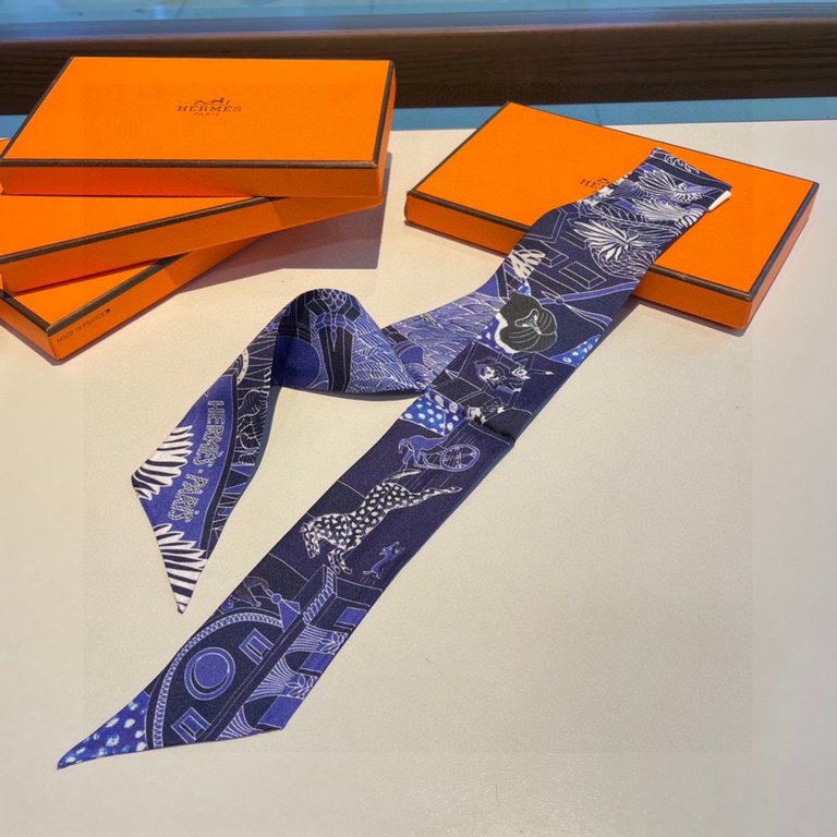 P Explosive Hermes Twill Silk (100% Mulberry Silk). This must-have accessory can be worn in a variety of ways and goes well with any outfit. Wear it around your neck or as a belt, hair tie or headband.