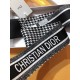 PDO2209  Must have! Super hot Dior [30 Montaigne] ribbon! Chiffon check pattern highlights the brand's elegant style. Classic style, long shape, pointed design at both ends, back decorated with CHRISTIAN DIOR logo bar pa