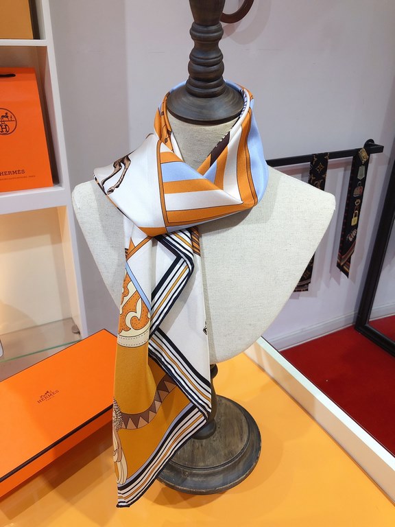 SHMS2233  Hermes [Cloaked Stallion] 90cm Silk Square Scarf, this must-have Hermes accessory can be worn in a variety of ways and goes well with any outfit. Wear it around your neck or as a belt, hair tie or headband. Thi