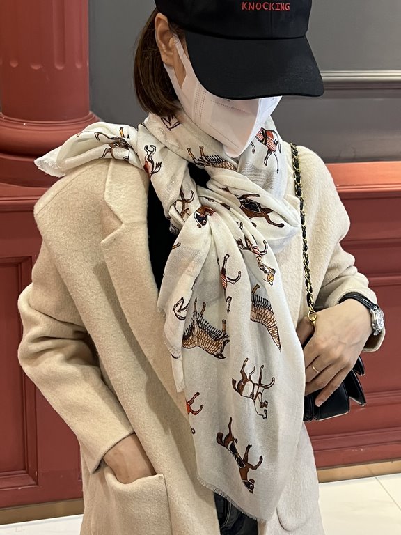 Price New   will glow shiny scarf     new guest silver silk     cashmere fabric long scarf   beautiful [tears] H family [stallion hanging long scarf] royal hall level   new counter on sale Pure cashmere silver silk uniqu