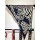 RHMS2285 Hermes [Zebra Pegasus] velvet large triangle scarf, counter synchronization! As well as the untamed nature of the zebra, the legend is reinterpreted on this silk scarf. Pegasus is the mount of Zeus, where the ho