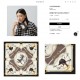 [Double-sided same color dark jacquard] GUCCi bought all say good-looking   Recommended   [GG Equestrian World Printing 90] Silk square scarf, the top craftsmanship is superb value   Hermès counter explosive    three-dim