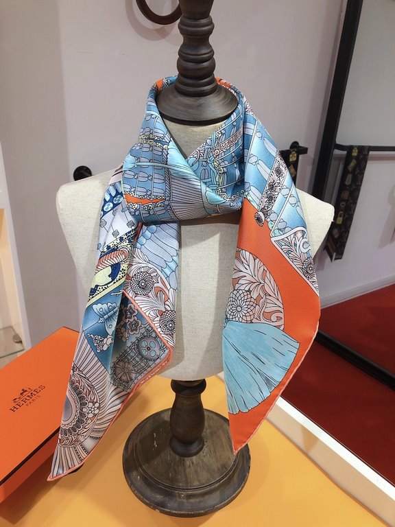 SHMS2148  Classic Arrival Hermes [Samurai's Clothing] 90cm silk version   Super fine one. Up to 48 color groups incorporated into one square scarf! Heavyweight silk to create On the quality of Hermes high-end square scar