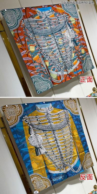 priceHigh-end customization   Buy all say good-looking   Recommended   [Guard Clothing double-sided two-color 90] silk square scarf, the top craftsmanship is super value   Hermes counter models    three-dimensional prese