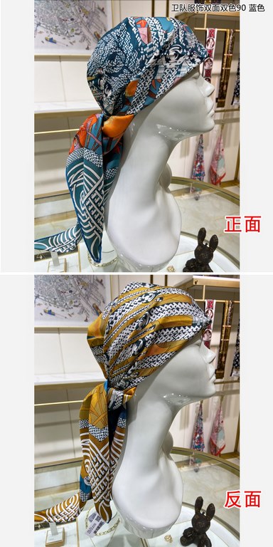 priceHigh-end customization   Buy all say good-looking   Recommended   [Guard Clothing double-sided two-color 90] silk square scarf, the top craftsmanship is super value   Hermes counter models    three-dimensional prese