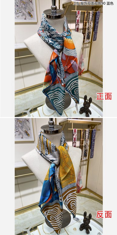 priceHigh-end customization   Buy all say good-looking   Recommended   [Guard Clothing double-sided two-color 90] silk square scarf, the top craftsmanship is super value   Hermes counter models    three-dimensional prese