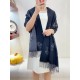 Price       Coach 2023 New Arrivals! The tri-color shawl is so nice too! Not only the value and quality, 97% wool   3% cashmere, feel super soft and comfortable, size 195 x 53cm, the overall width is okay, is a small sha