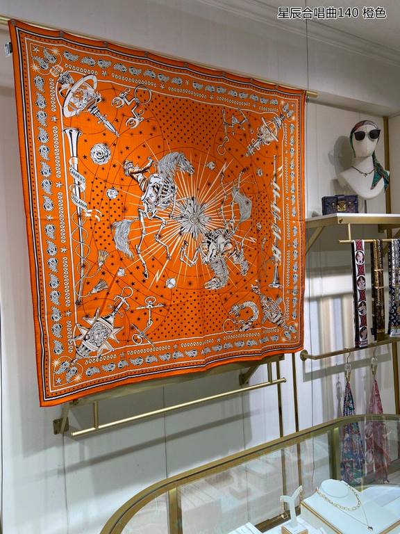 priceCashmere new   Buy all say good-looking   Recommended   [star chorus song 140] cashmere square scarf, top craftsmanship value   Hermes counter models    three-dimensional presentation of the pattern pattern in kind 