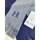 Price New! 2023 men and women with the same models, 100% pure cashmere Hermes (Hermes) synchronization counter, high-end cashmere knitted scarf! Can be formal, can be casual, very Classical design. This is a difficult kn