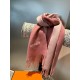 PriceHERMES   Hermes 2023 Paris fashion show business men and women universal double-sided cashmere shawl   OEM selected the best ultra-fine cashmere fibers for hand combing time-consuming and labor-intensive, and then s