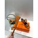 Hermes Hermes 2023 Official website synchronized spring and summer new style, slant heel sandalCowhide fabric, sheepskin footbed. Sheepskin lining. A lightweight summer sandal with a classic shape transformed into a leat